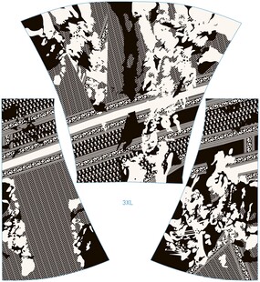 黑白拼接图