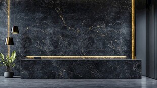 黑色大理石豪华前台背景