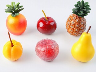 多彩仿真水果摆件展示