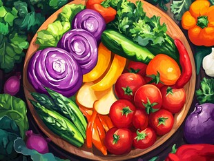 缤纷多彩的蔬果大集合