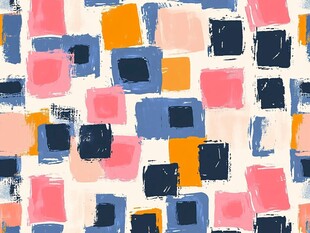 多彩方块几何图案背景