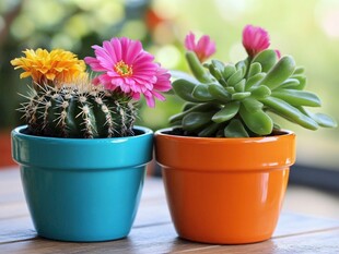 多彩盆栽 仙人掌与多肉植物