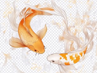 双锦鲤灵动图