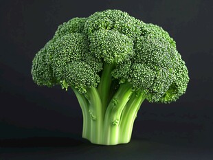 新鲜西兰花特写