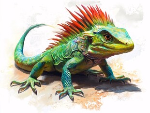 多彩鬣蜥 惊艳奇幻生物