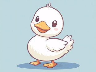 可爱卡通小鸭子形象