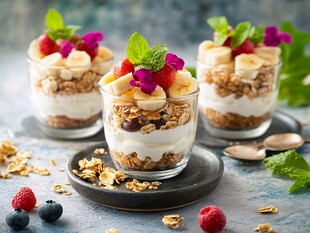 三层水果酸奶燕麦杯