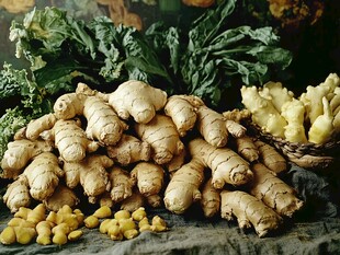 新鲜生姜及多样姜类食材