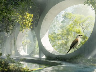 自然与建筑相融的静谧空间