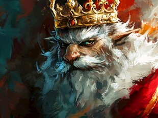 精灵国王威严肖像