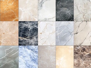 多样大理石瓷砖纹理展示