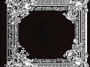 复古花纹装饰性边框图案