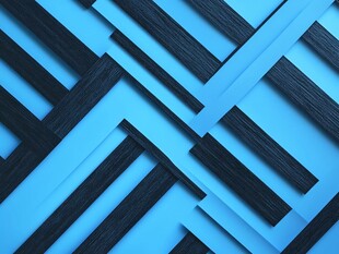 蓝黑交错的几何图案背景