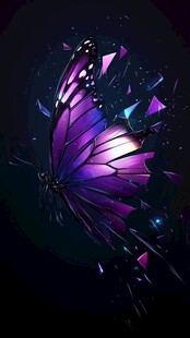 梦幻紫蝶 破碎与绚烂之美