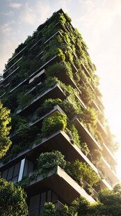 垂直绿植摩天大楼景观
