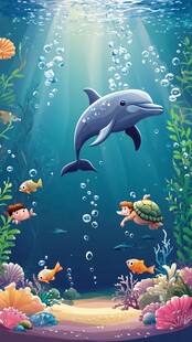 海底欢乐世界 海豚与伙伴