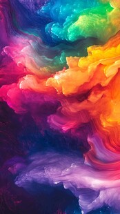 梦幻色彩流动艺术画面