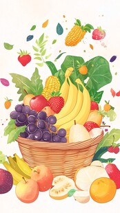 水果满篮 缤纷田园风情