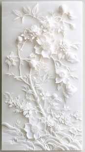 立体花卉浮雕艺术作品