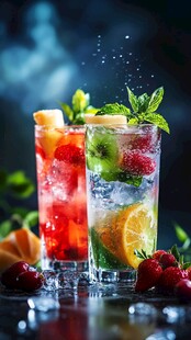 缤纷鲜果气泡鸡尾酒
