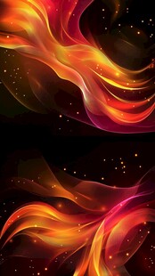 梦幻炫彩火焰背景图案