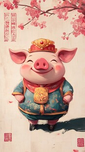 福运小猪贺新春