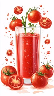 番茄汁迸溅的清新时刻