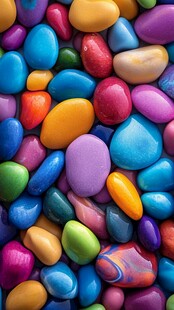 缤纷多彩的鹅卵石世界