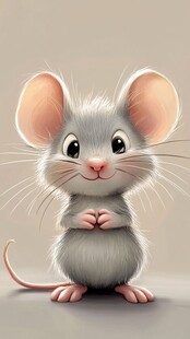 可爱小老鼠 萌态十足