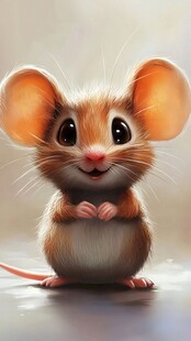 可爱小老鼠的萌趣瞬间