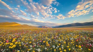 草原花海 绚烂自然美景