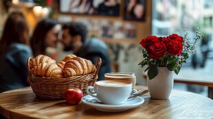 浪漫咖啡馆的温馨早餐时刻