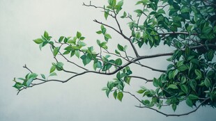 翠绿枝叶伸展于天际