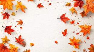 秋意枫叶背景图