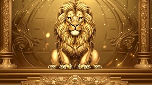 王者雄狮坐镇华丽殿堂