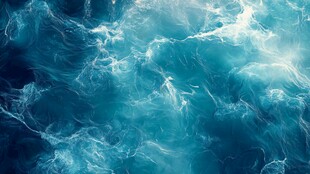 梦幻蓝调海洋纹理画面