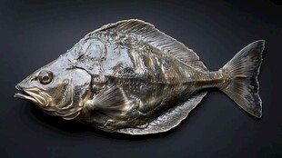 银质逼真鱼形工艺品