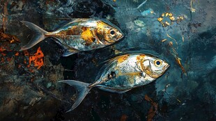 双银鱼的奇幻水下世界