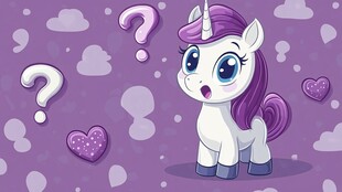 好奇独角兽的梦幻疑问时刻