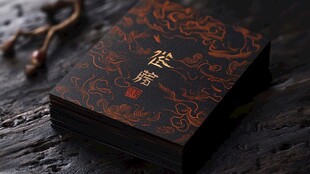 中式古风精美名片设计