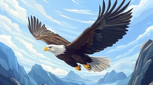 翱翔天际的雄鹰