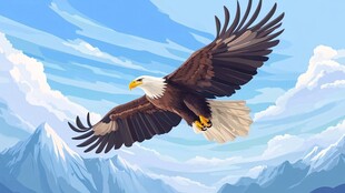 翱翔天际的雄鹰