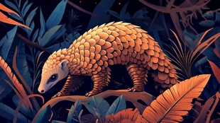 丛林中的穿山甲