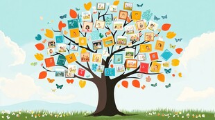 家庭回忆树 承载美好瞬间