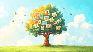 回忆之树 照片绽放的美好