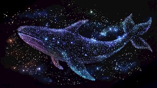 星尘鲸鱼 梦幻宇宙之影