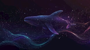 梦幻星空鲸鱼奇幻遨游