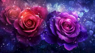 梦幻玫瑰 浪漫花卉艺术图景