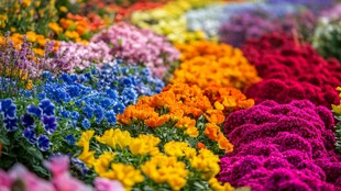 五彩斑斓的绚丽花卉世界