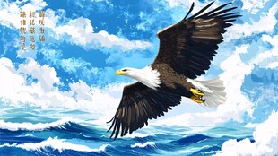 翱翔海天的雄鹰